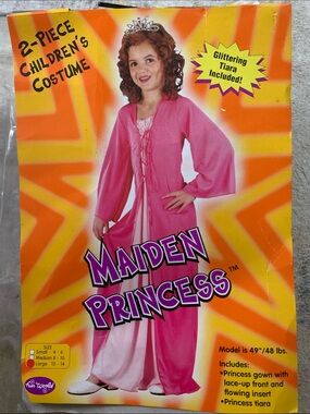 Fun World Girls' Pink Princess Costume with Tiara
